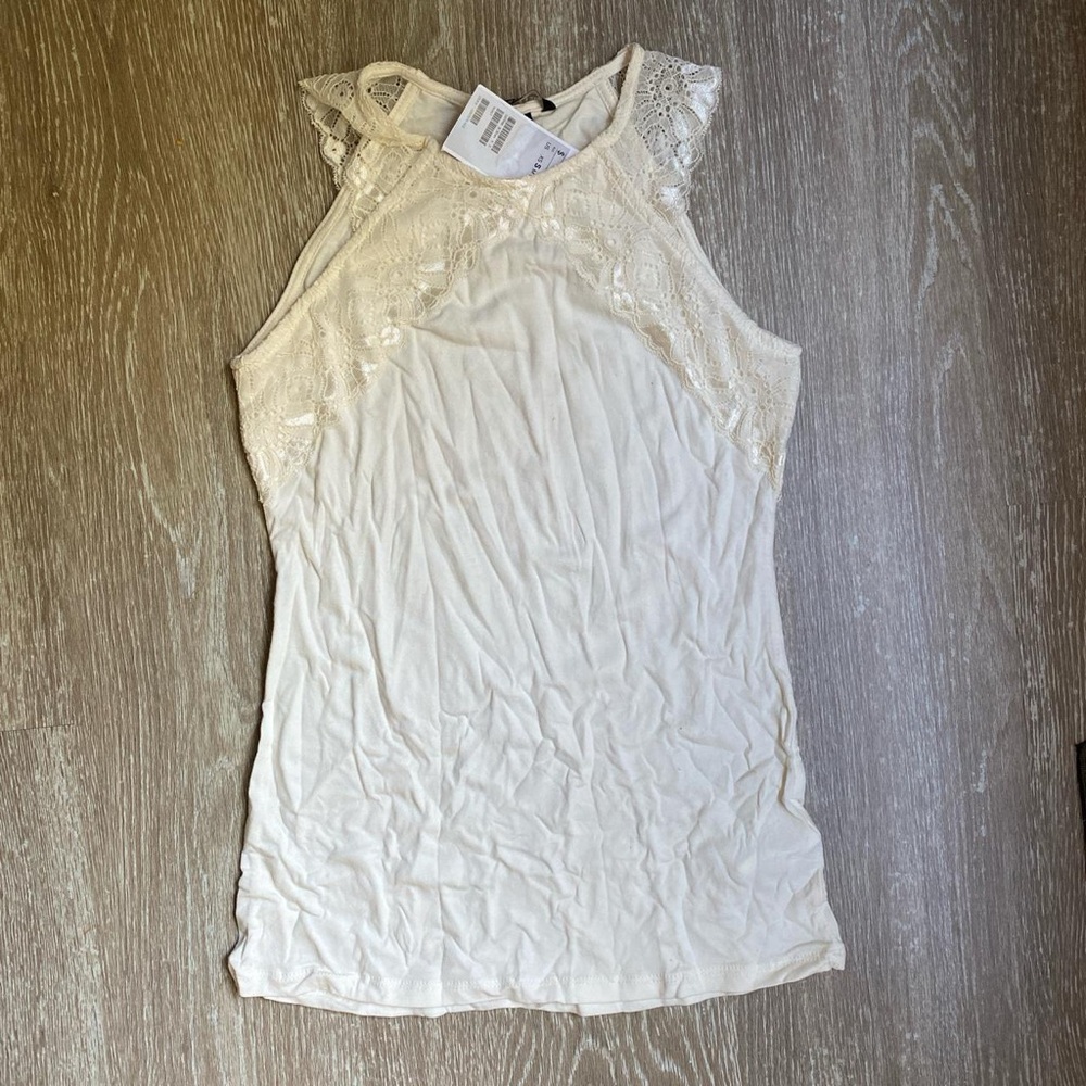 Lace Trim Tank Top